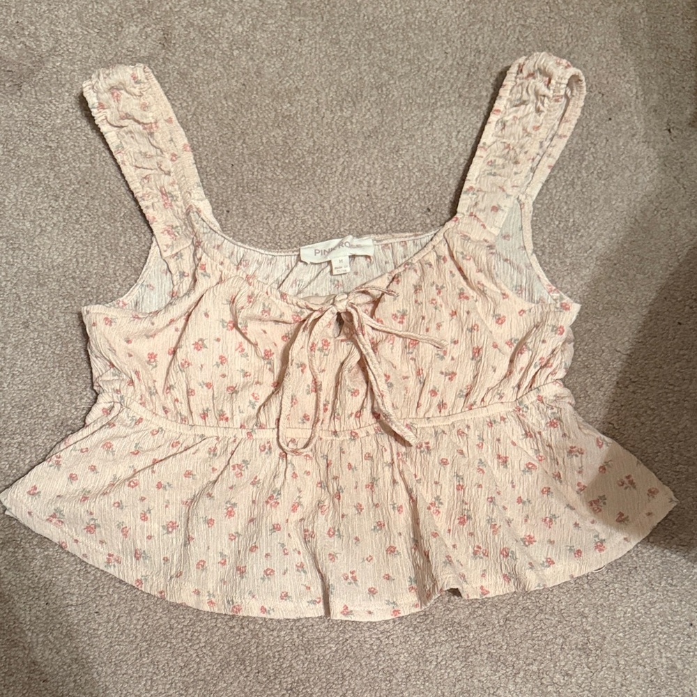 Floral Pink Top